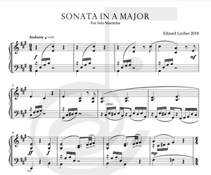 Sonata No. 1 in A-Major - Edzard Locher