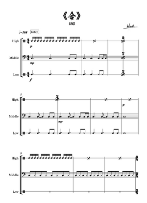 Unity - Percussion Drum Ensemble - Digital Score