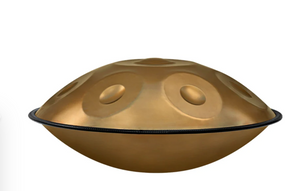 Beginner Handpan Pure Golden 10 Notes D Minor Scale Hangdrum with gift set