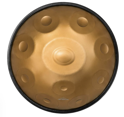 Beginner Handpan Pure Golden 10 Notes D Minor Scale Hangdrum with gift set