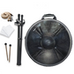 Beginner Handpan Polaris 10 Notes D Minor Scale Golden hangdrum with gift set