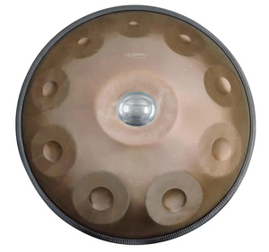 AS TEMAN Handpan Candle Dragon 10 Notes D Minor Scale Ash-golden hangdrum with gift set