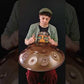 BiiMoon Ember Steel Handpan Classic Brown D Kurd 10